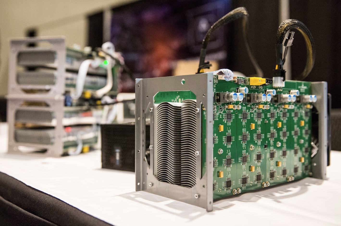 Bitcoin mining hardware. Image: Getty Images